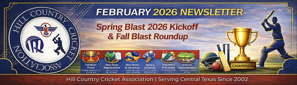HCCA February 2026 Newsletter – Season Finals & History banner